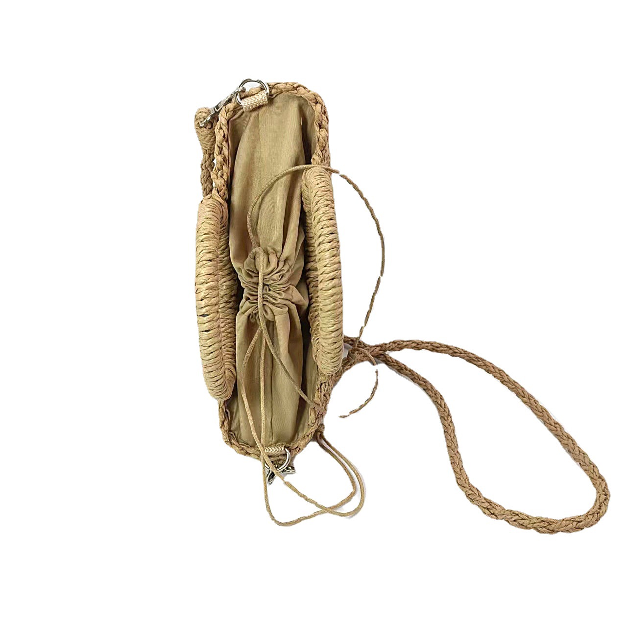 Simple All-match Portable Semi-round Straw Bag - Image 5