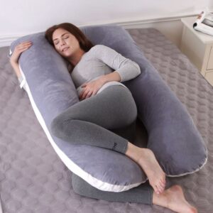 Crystal Cashmere U-shaped Pillow for Pregnant Women - Image 6