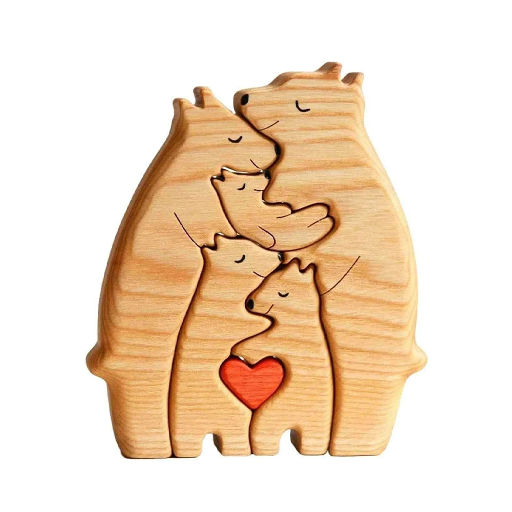 Home Desktop DIY Puzzle Mother and Son Bear - Image 5