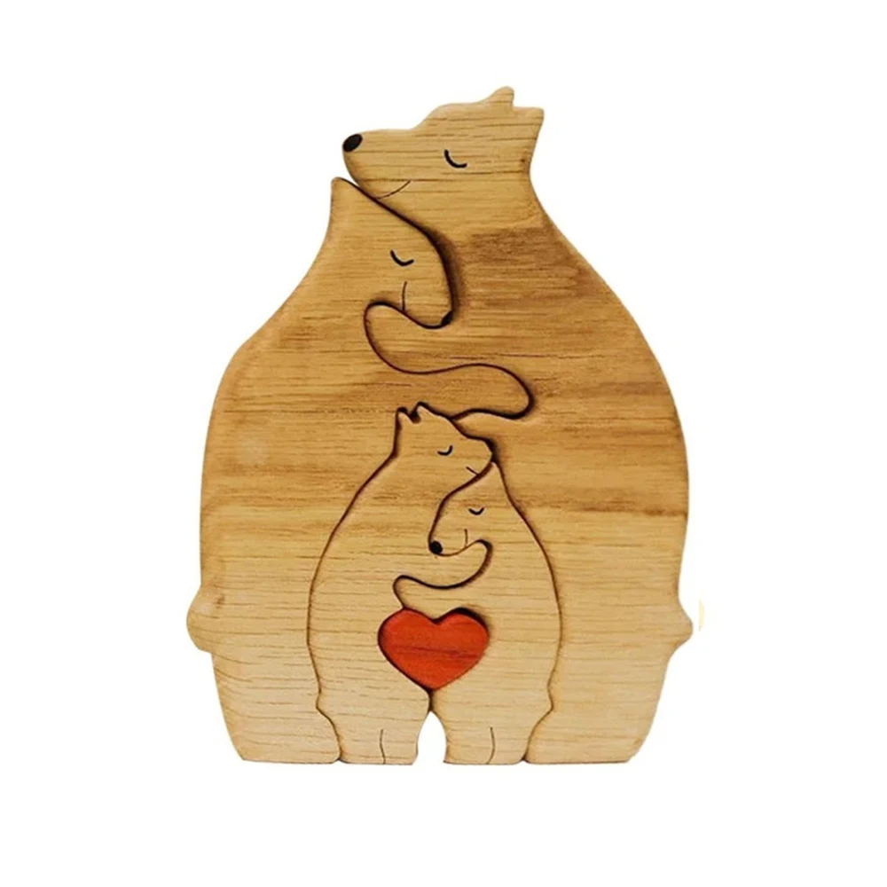 Home Desktop DIY Puzzle Mother and Son Bear - Image 4